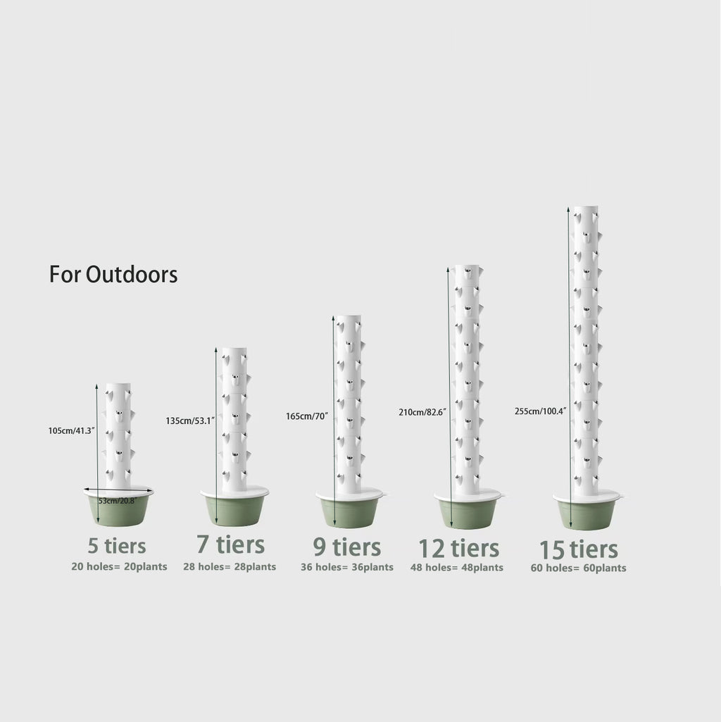 Comercial Garden Farming Vertical Hydroponics System for Greenhouse Hydroponic Tower