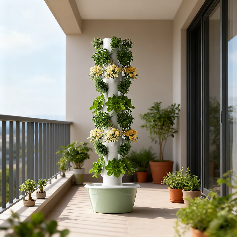 Greenhouse Farm Vertical Farming Hydroponic Tower Growing System for Vegetables