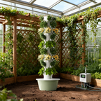Greenhouse Farm Vertical Farming Hydroponic Tower Growing System for Vegetables