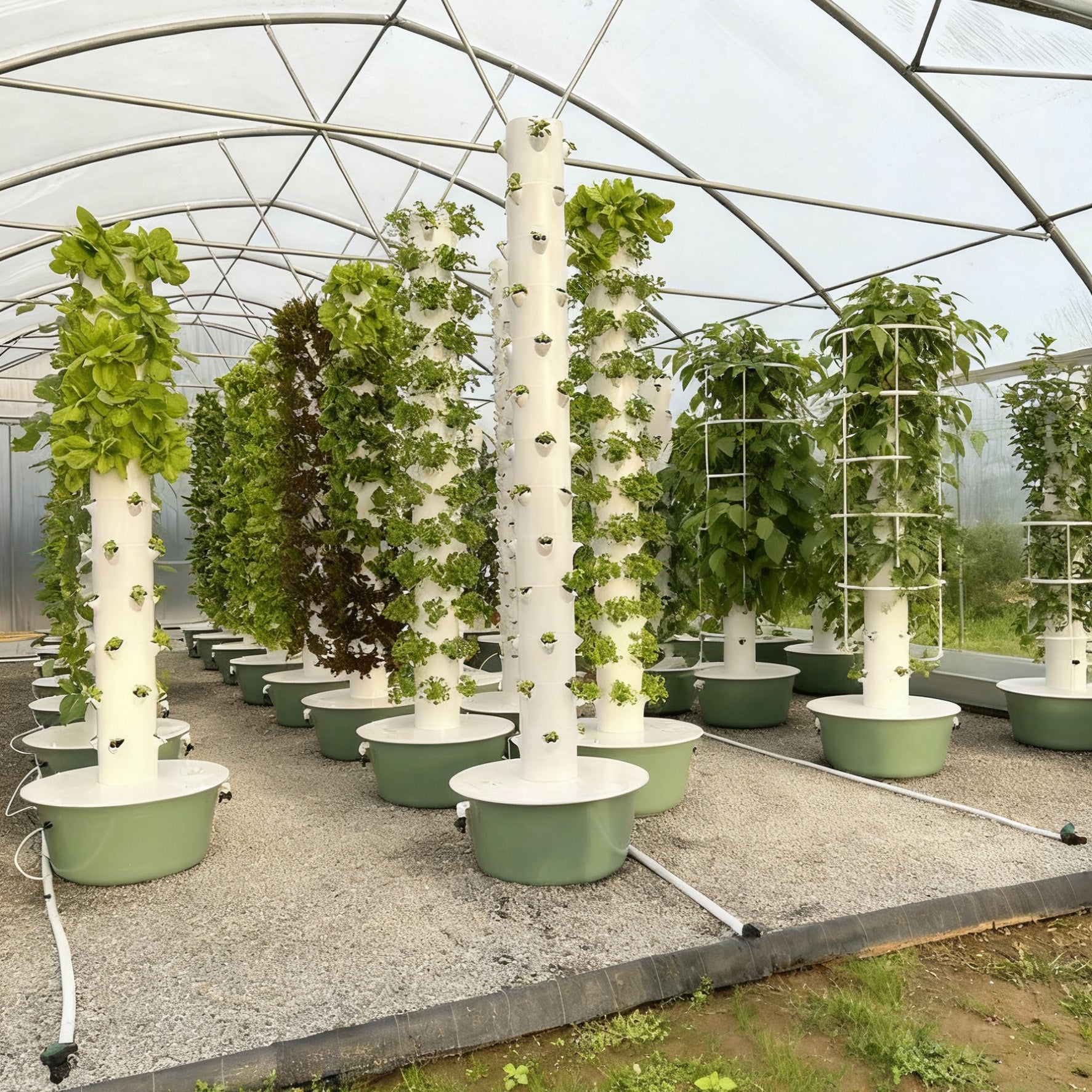 Comercial Garden Farming Vertical Hydroponics System for Greenhouse Hydroponic Tower